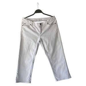 Michael Kors White Straight Leg Jeans